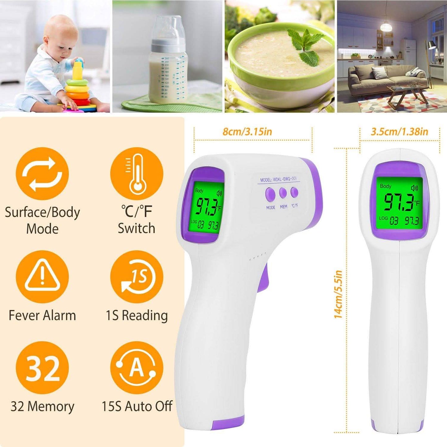 Digital Non-contact Infrared Thermometer DailySale