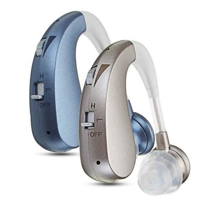 Digital Rechargeable Hearing Aids Acousticon Amplifier Audiphone Behind Ear Sound DailySale