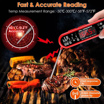 Digital Thermometer BBQ Meat Food Cooking Temperature Tester DailySale