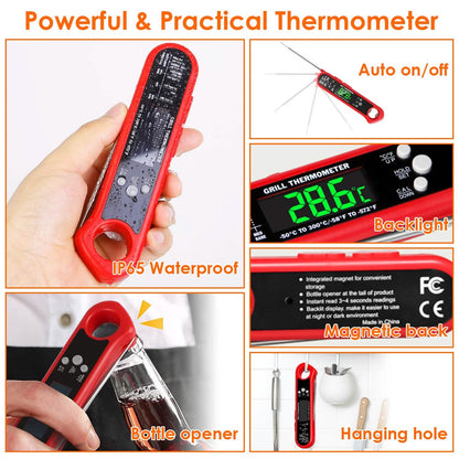 Digital Thermometer BBQ Meat Food Cooking Temperature Tester DailySale