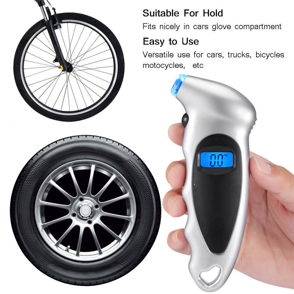 Digital Tire Pressure Gauge 150 PSI 4 Settings DailySale