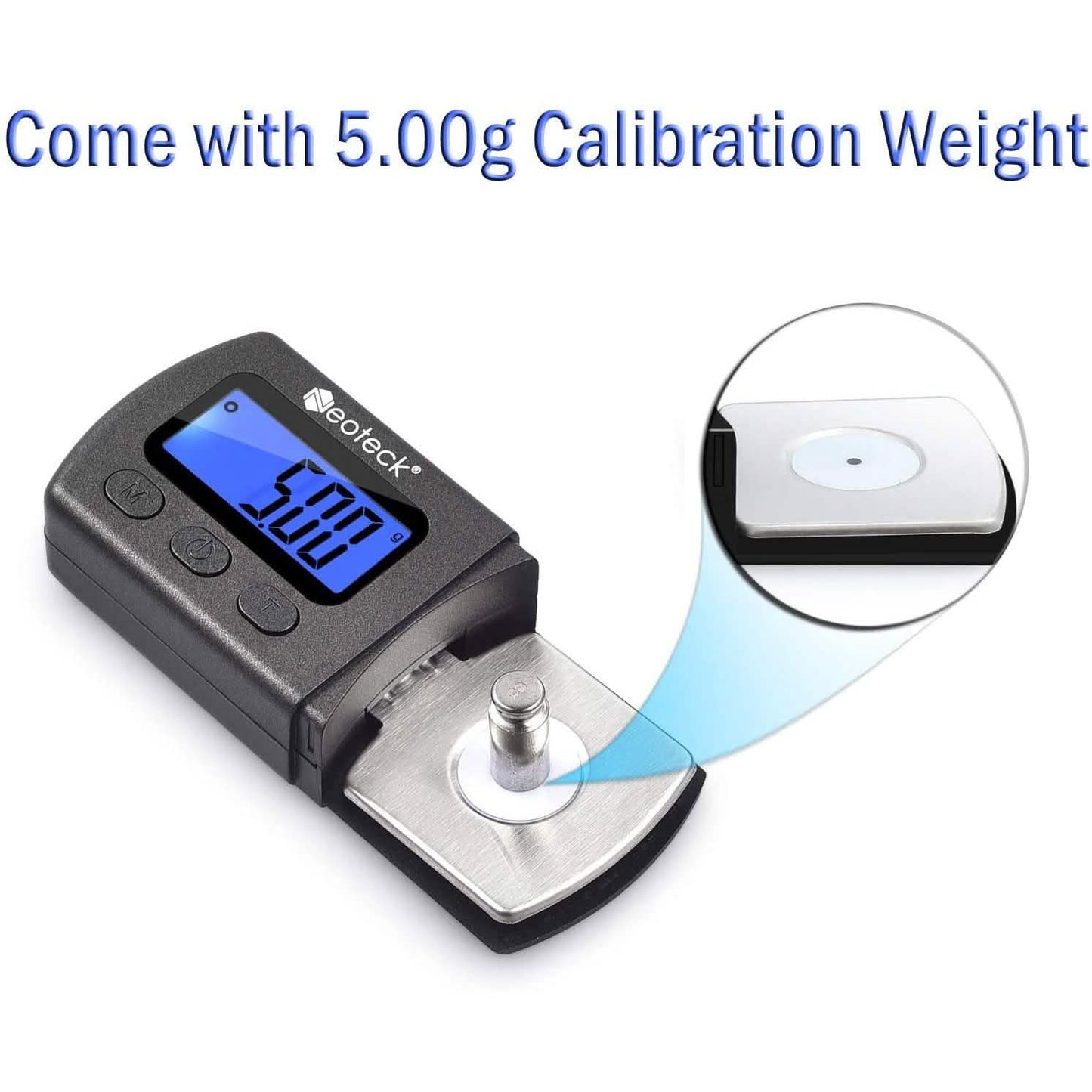 Digital Turntable Stylus Force Scale Gauge 0.01g/5.00g Blue LCD Backlight for Tonearm Phono Cartridge DailySale