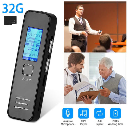 Digital Voice Recorder 32GB HD Sound Audio Recorder DailySale