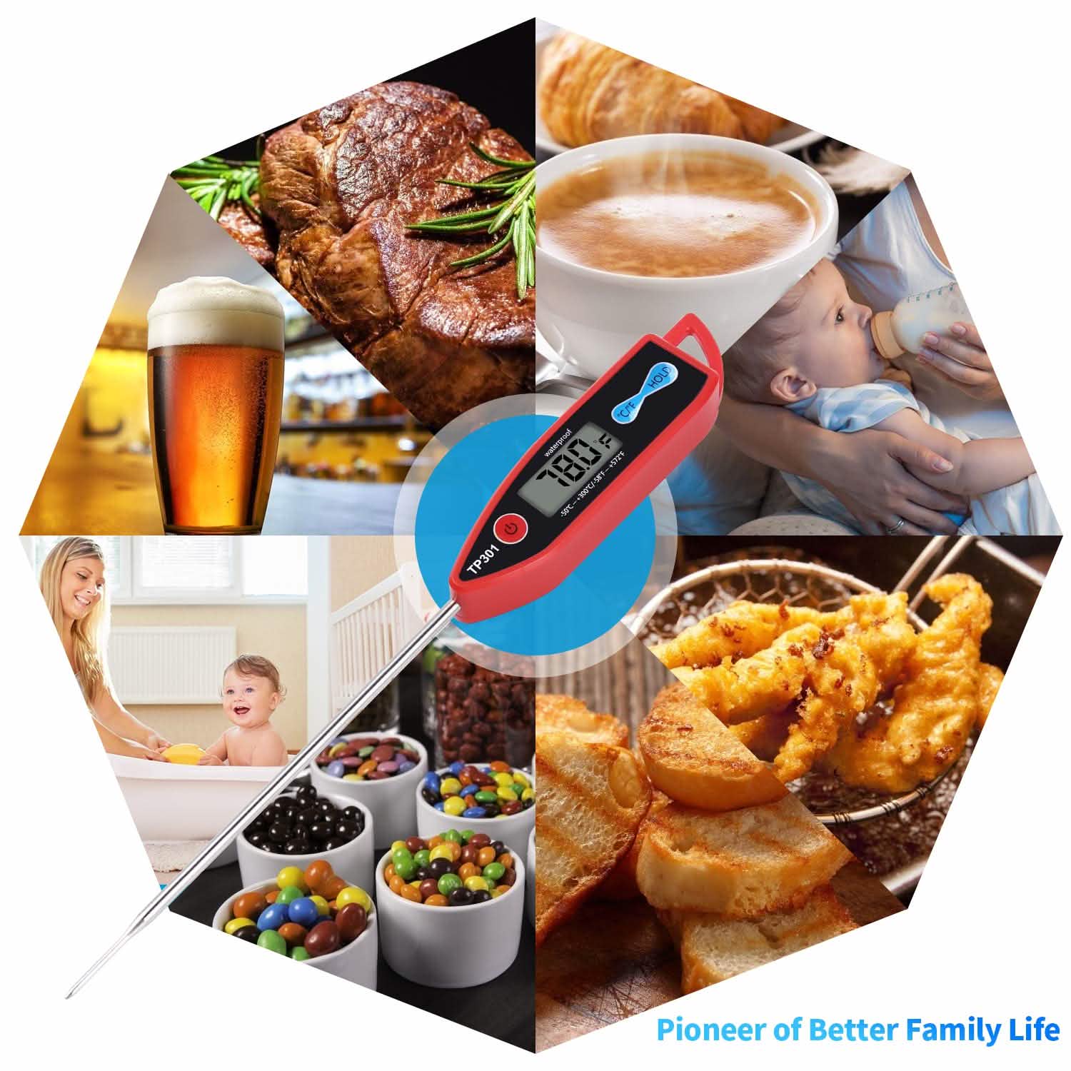 Digital Water Food Thermometer DailySale
