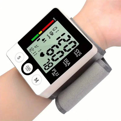 Digital Wrist Blood Pressure Monitor for Adults - Voice-Activated, Heart Rate & Adjustable Cuff DailySale