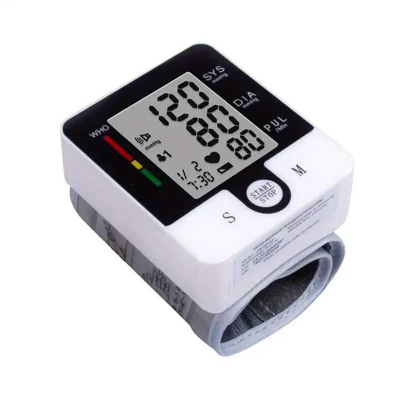 Digital Wrist Blood Pressure Monitor for Adults - Voice-Activated, Heart Rate & Adjustable Cuff DailySale
