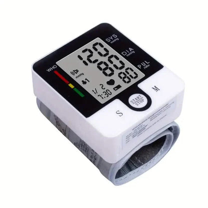 Digital Wrist Blood Pressure Monitor for Adults - Voice-Activated, Heart Rate & Adjustable Cuff DailySale