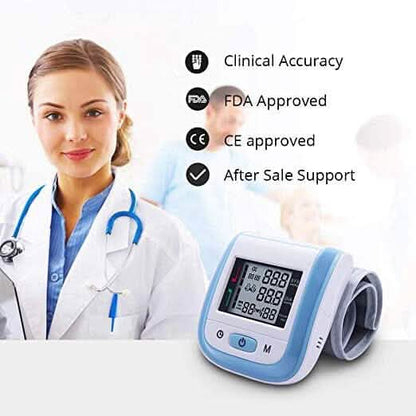 Digital Wrist Blood Pressure Monitor Heart Rate Pulse Meter Measure DailySale