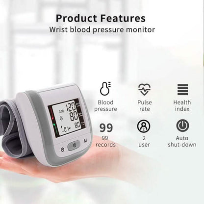Digital Wrist Blood Pressure Monitor Heart Rate Pulse Meter Measure DailySale