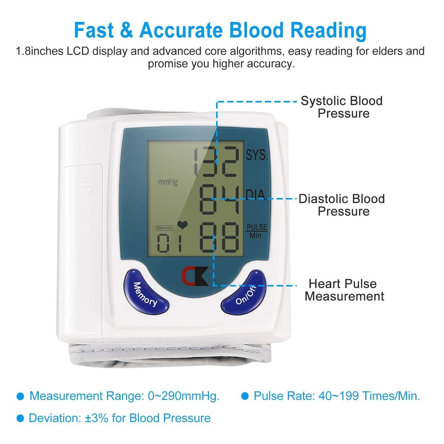 Digital Wrist Blood Pressure Monitor DailySale