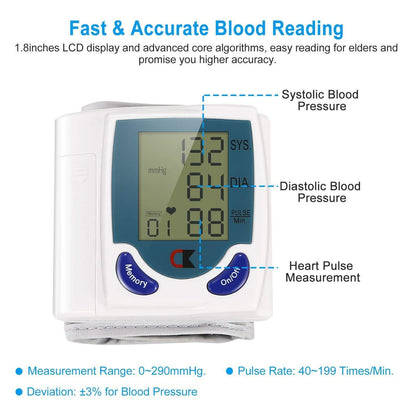 Digital Wrist Blood Pressure Monitor DailySale
