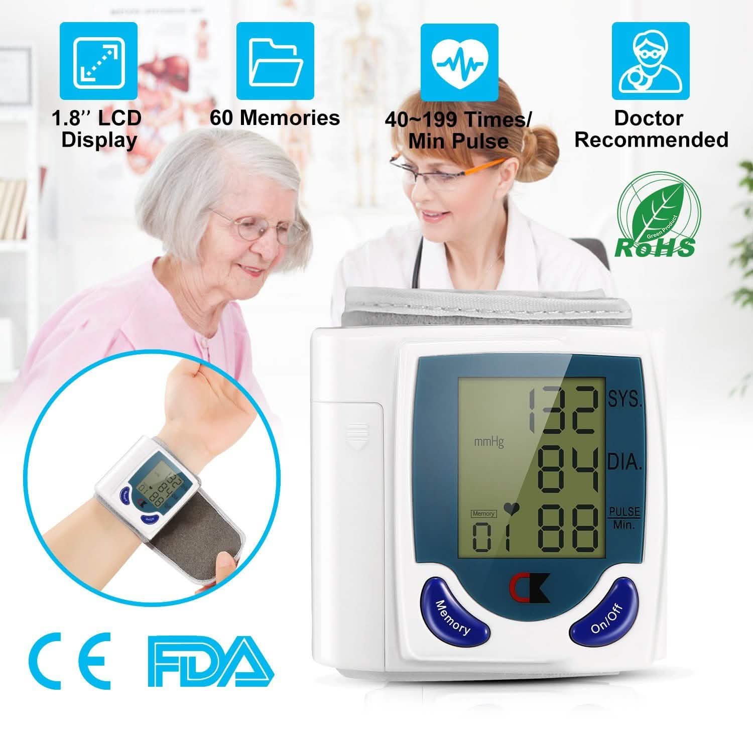 Digital Wrist Blood Pressure Monitor DailySale