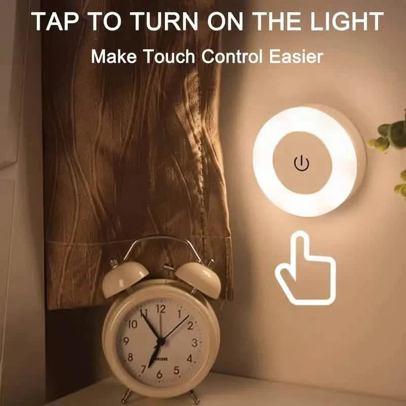 Dimmable Touch Sensor Wall Night Light, 3 Color Modes (White, Warm, Cool) DailySale
