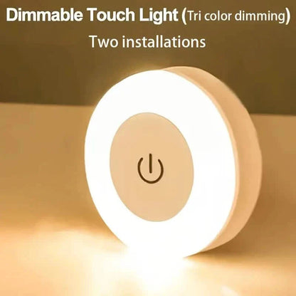 Dimmable Touch Sensor Wall Night Light, 3 Color Modes (White, Warm, Cool) DailySale
