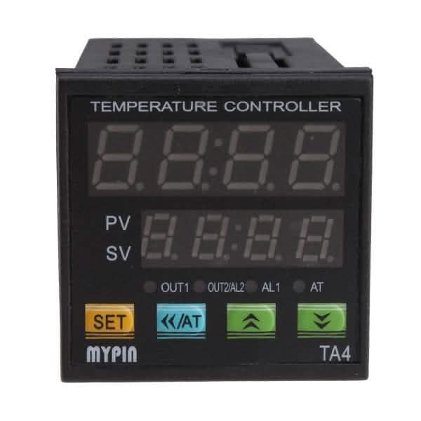 DIN 1/16 TA4-RNR AC/DC Digital PID Temperature Controller Dual Display 1 Alarm DailySale