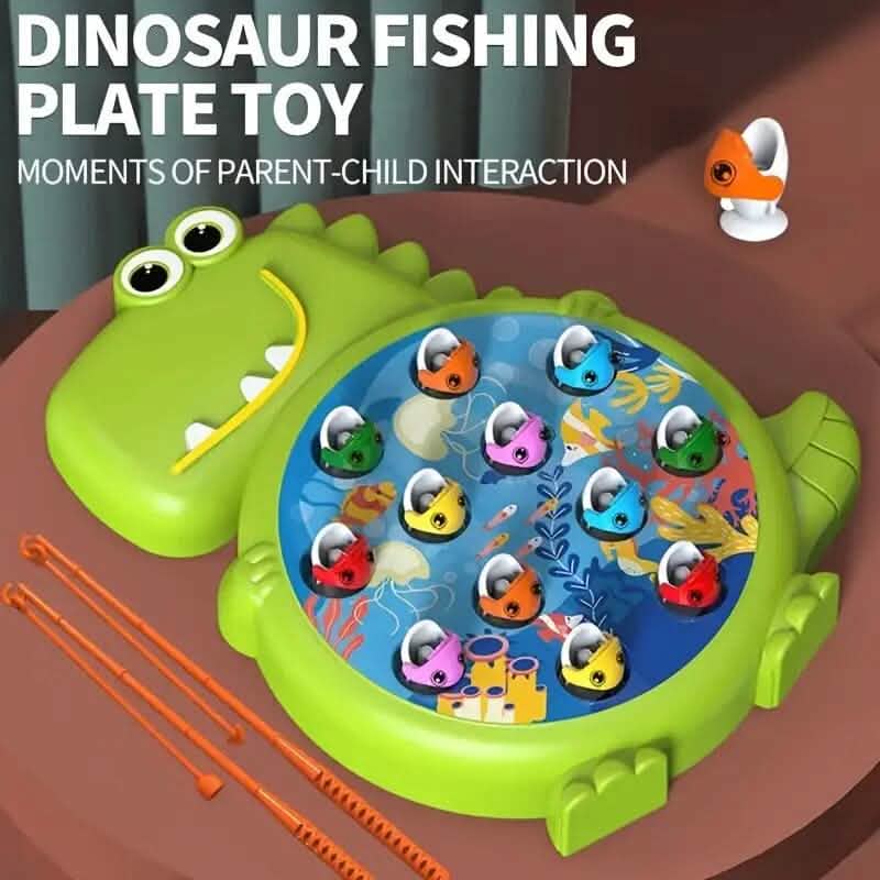 Dinosaur Fishing Plate Toys DailySale