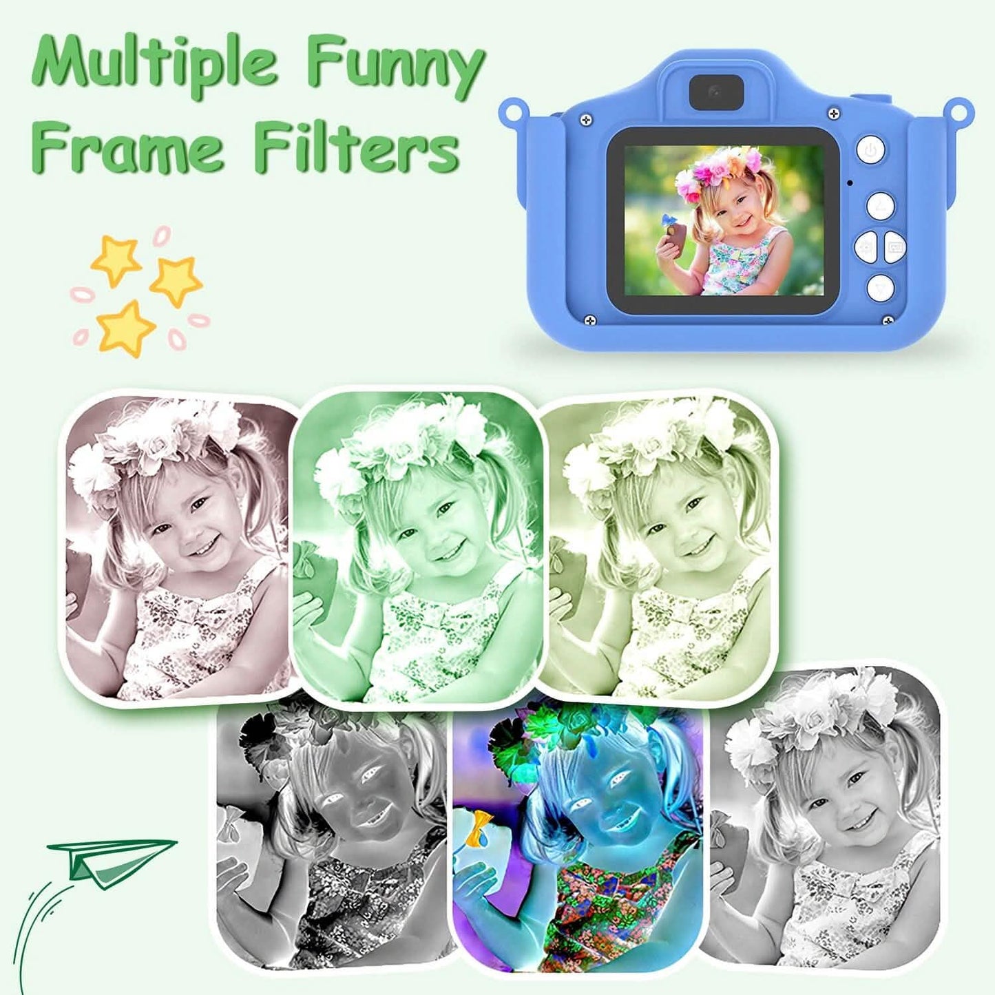 Dinosaur Kids Selfie 48MP 1080P HD Cartoon Digital Camera DailySale