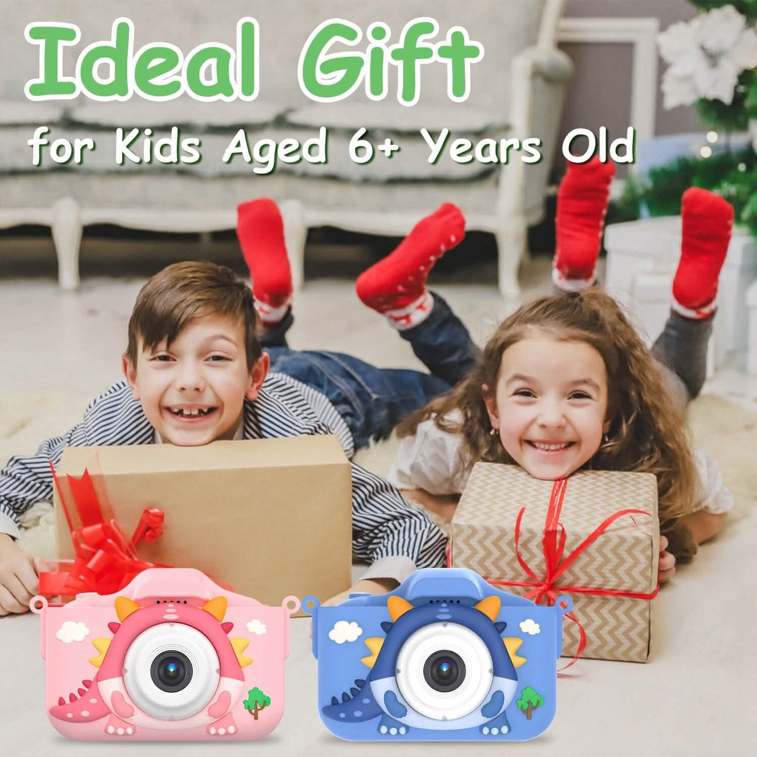 Dinosaur Kids Selfie 48MP 1080P HD Cartoon Digital Camera DailySale