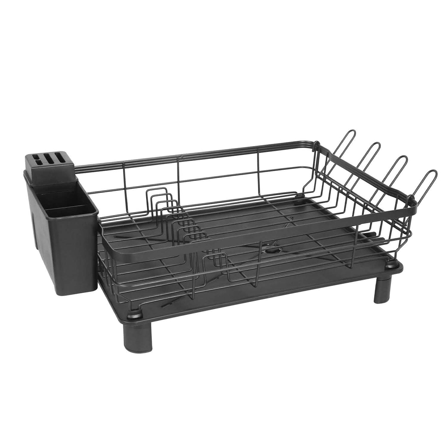 Dish Drying Rack Drain Board Utensil Holder Organizer DailySale