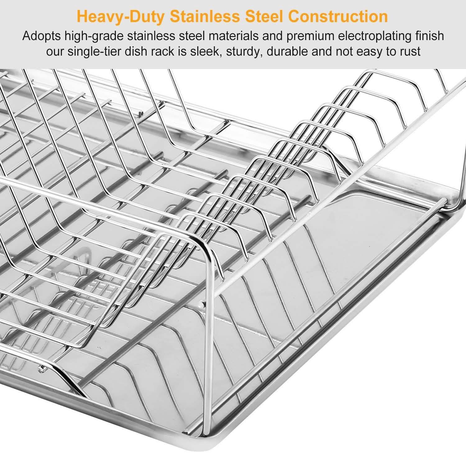 Dish Drying Rack Stainless Steel DailySale