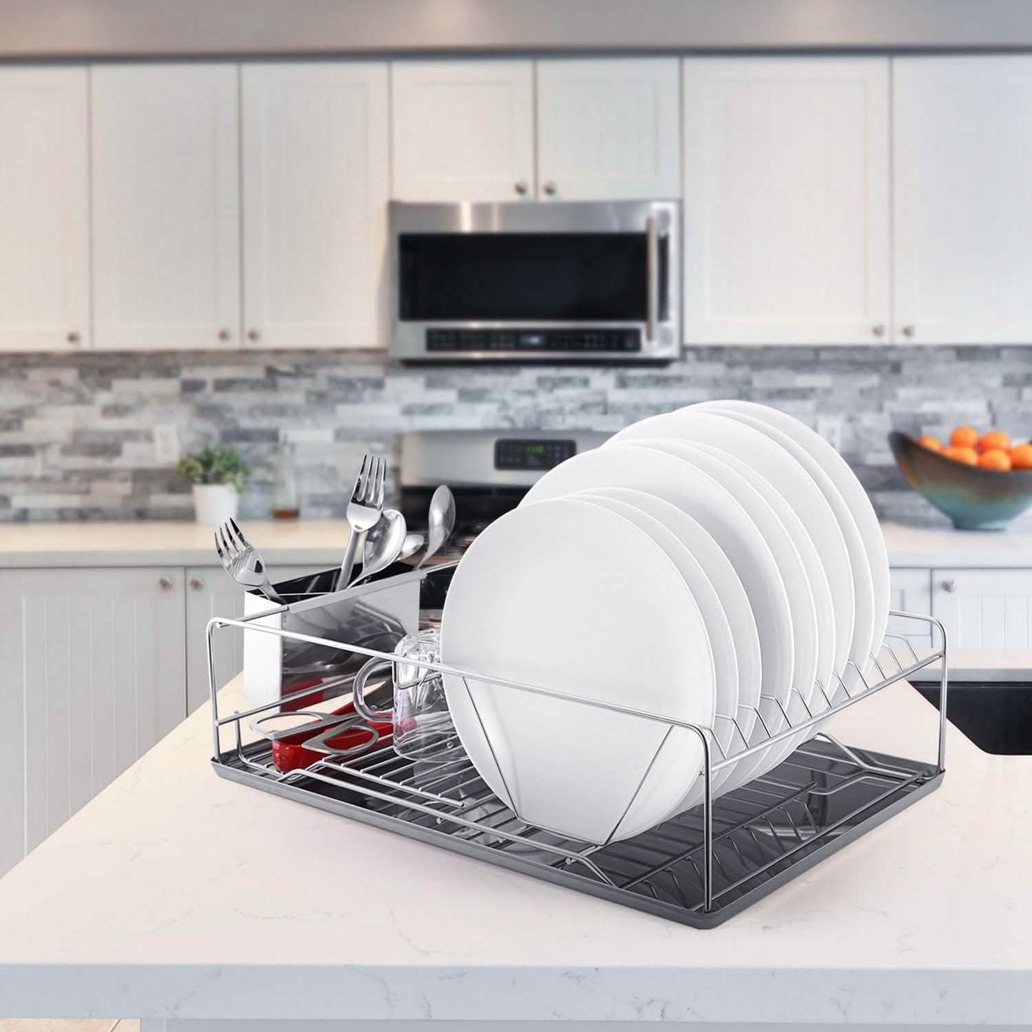 Dish Drying Rack Stainless Steel DailySale