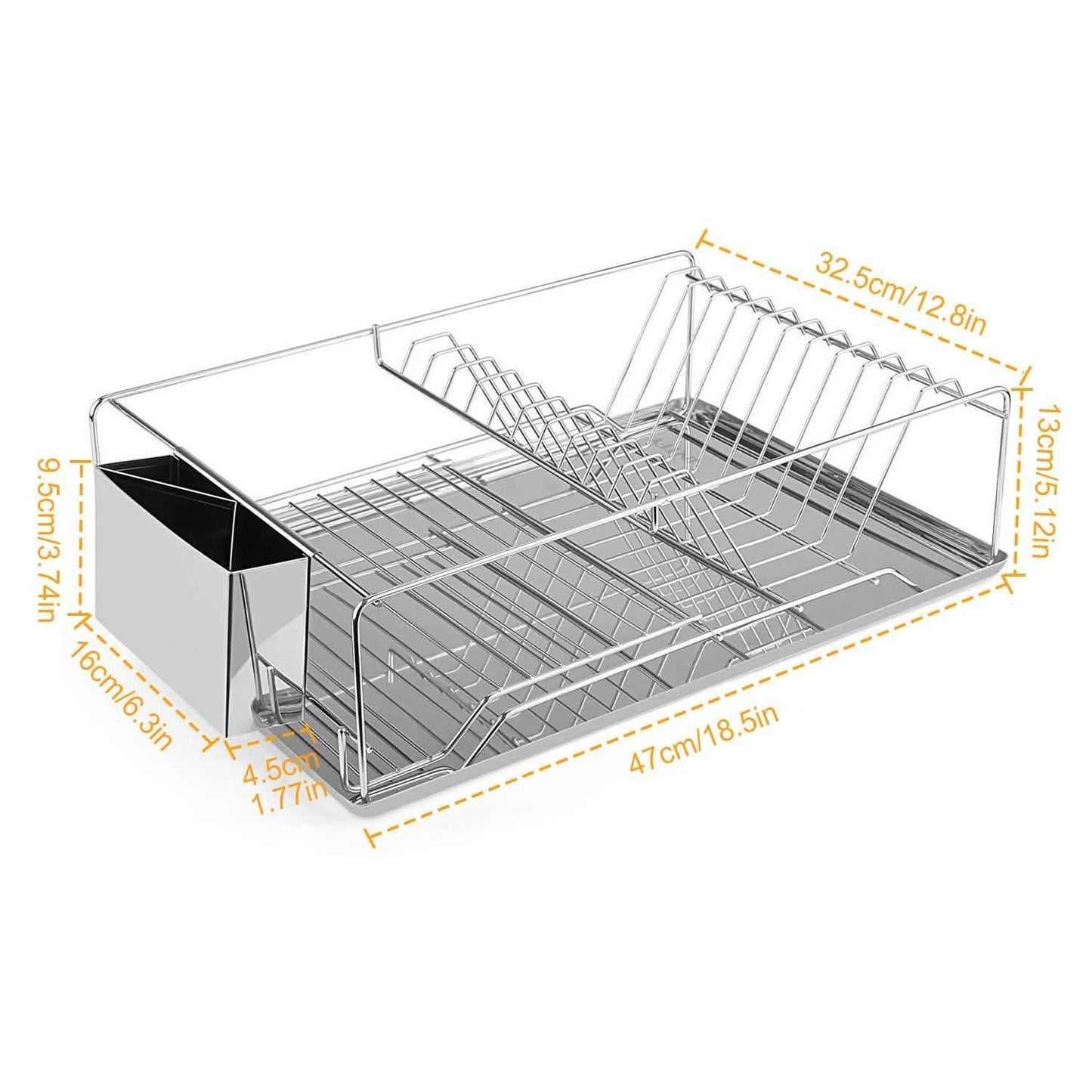 Dish Drying Rack Stainless Steel DailySale