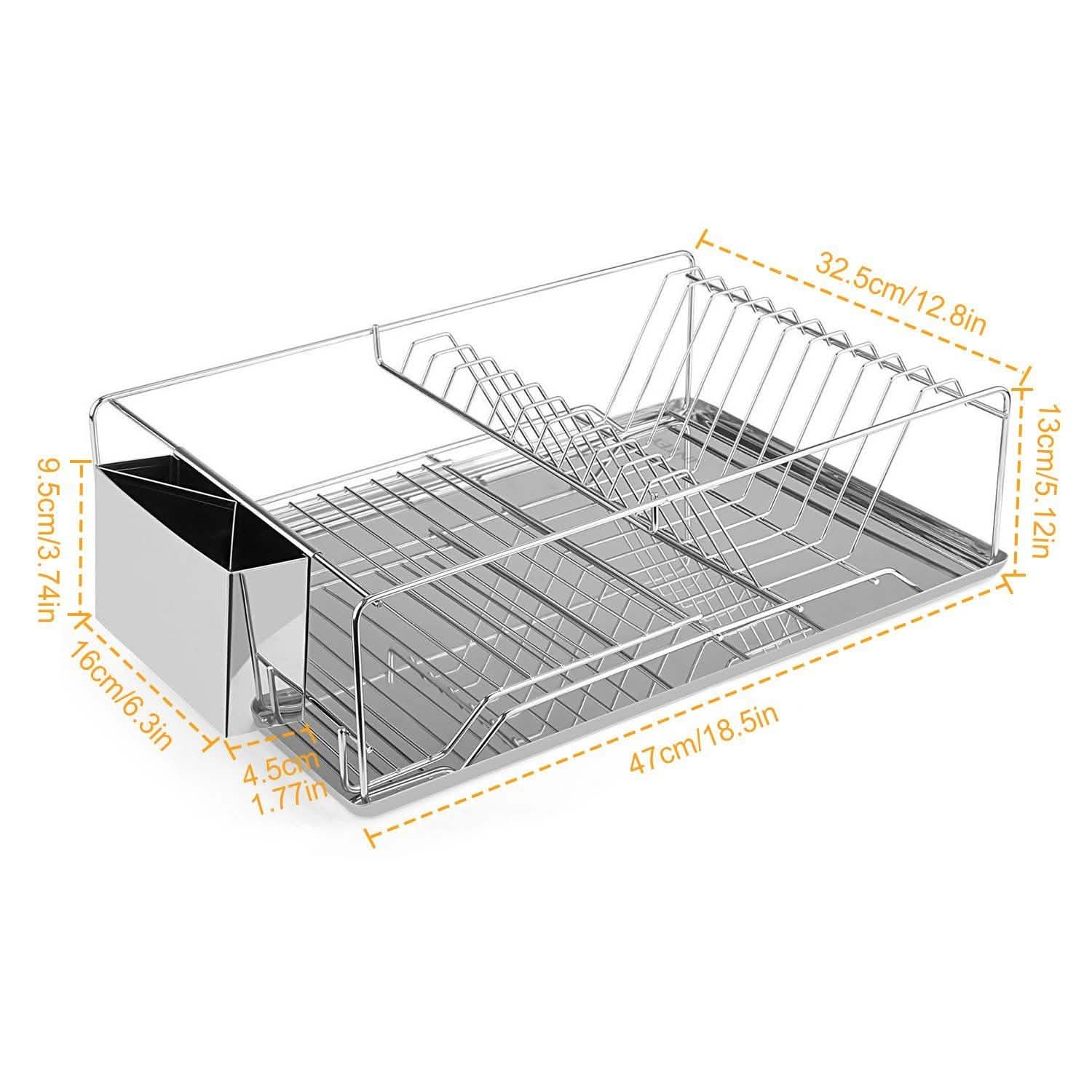 Dish Drying Rack Stainless Steel DailySale