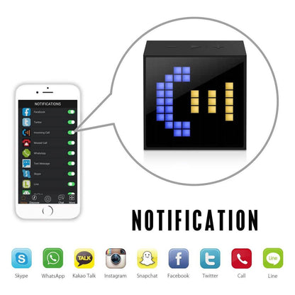 Divoom Timebox Mini Intelligent LED Light Bluetooth Speaker & Alarm w/App-Controlled DailySale