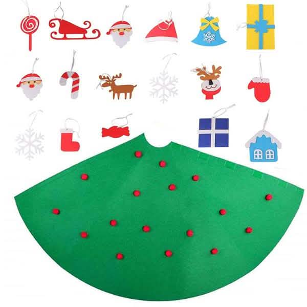 DIY 3D Felt Christmas Tree Upgraded Toddler Christmas Tree DailySale