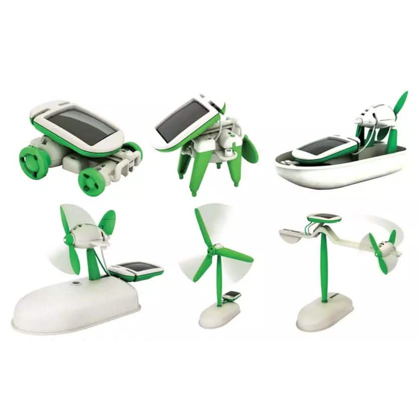 DIY 6-in-1 Educational Solar Robot Vehicles DailySale