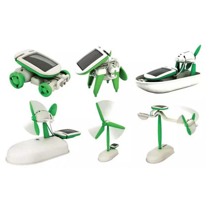 DIY 6-in-1 Educational Solar Robot Vehicles DailySale