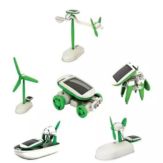 DIY 6-in-1 Educational Solar Robot Vehicles DailySale
