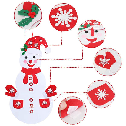 DIY Felt Christmas Hanging Decorations Kits with 54 Piece Detachable Ornaments DailySale
