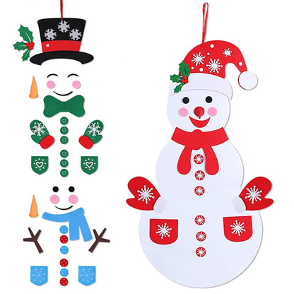DIY Felt Christmas Hanging Decorations Kits with 54 Piece Detachable Ornaments DailySale