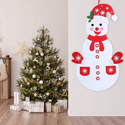 DIY Felt Christmas Hanging Decorations Kits with 54 Piece Detachable Ornaments DailySale