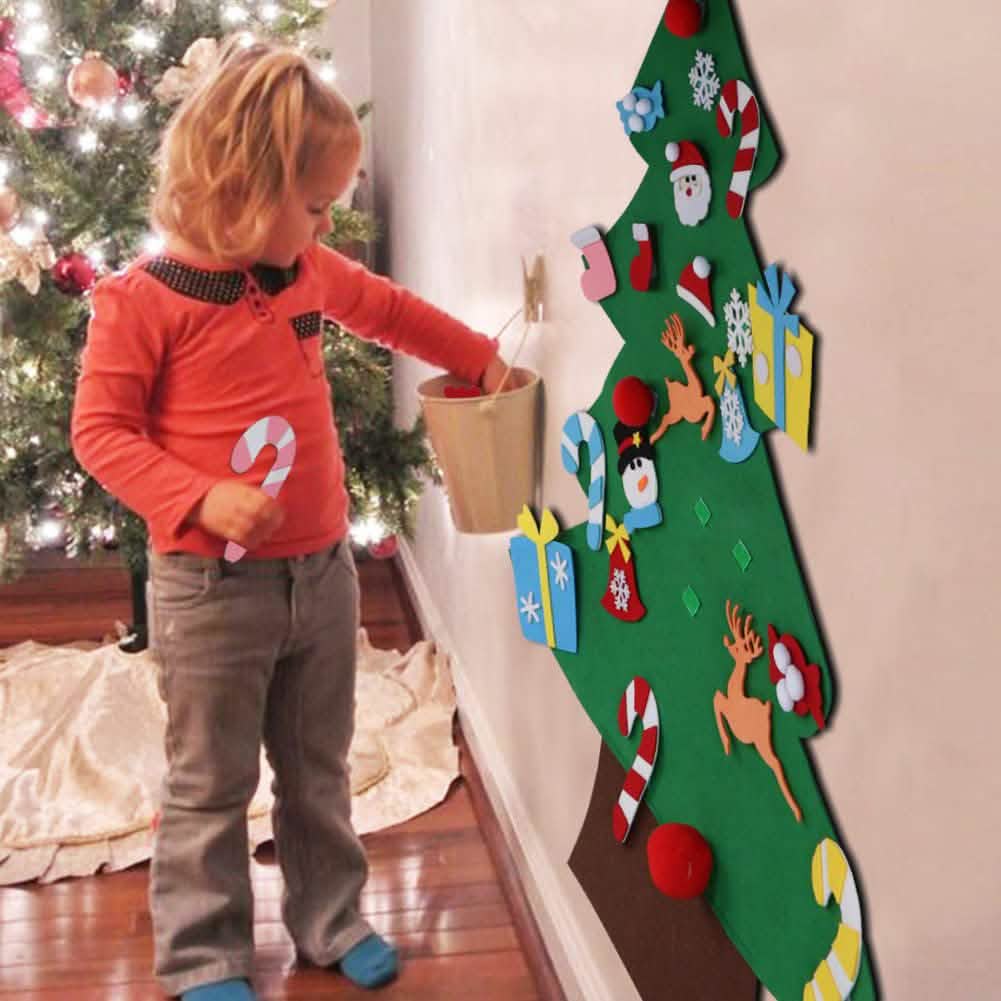 DIY Felt Christmas Tree Set with Ornaments DailySale