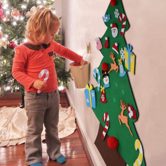DIY Felt Christmas Tree Set with Ornaments DailySale