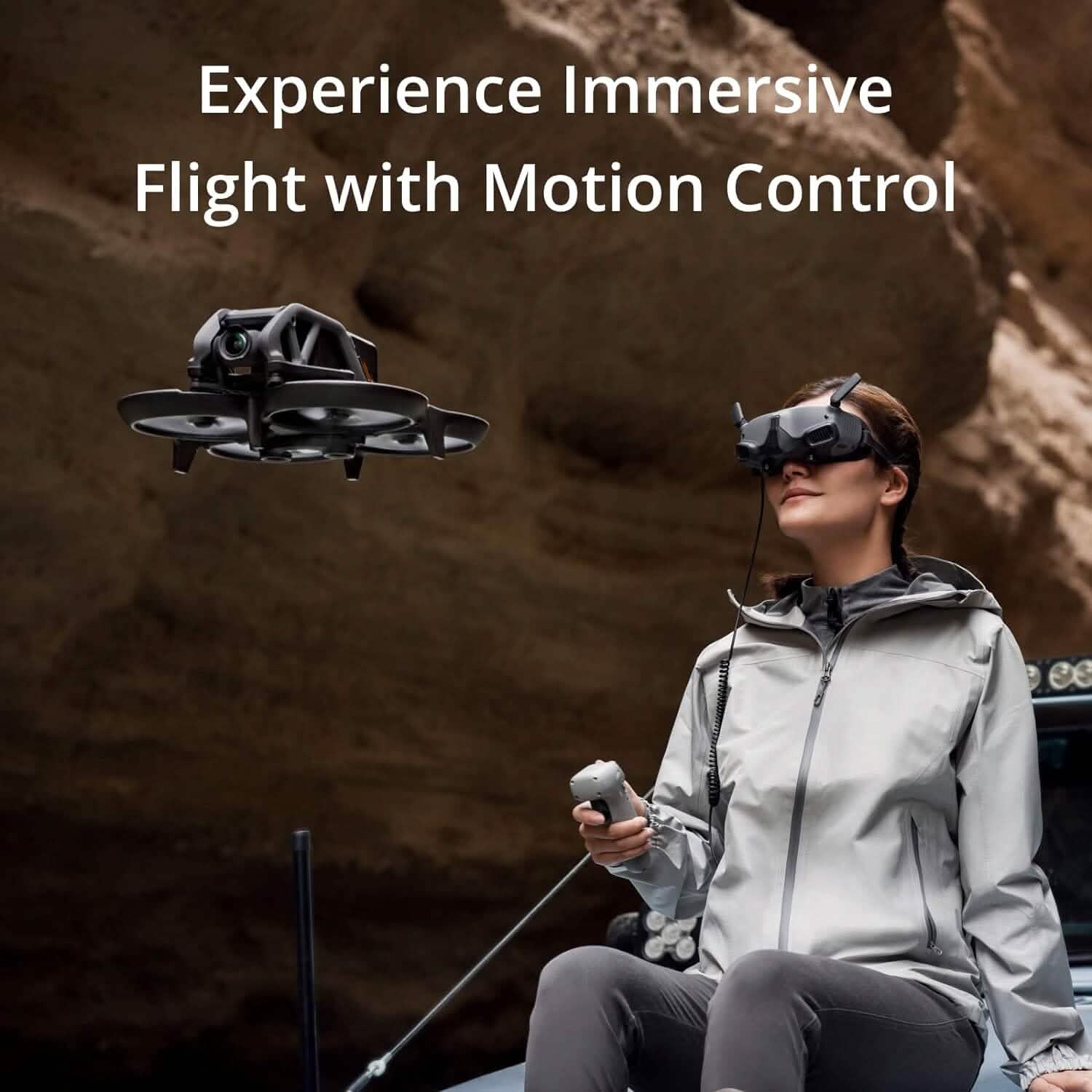 DJI Avata Fly Smart Combo (DJI FPV Goggles V2) - First-Person View Drone UAV Quadcopter with 4K Stabilized Video (Refurbished) DailySale