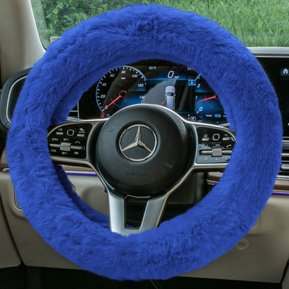 Doe16 Faux Rabbit Fur Steering Wheel Cover DailySale