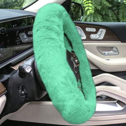 Doe16 Faux Rabbit Fur Steering Wheel Cover DailySale
