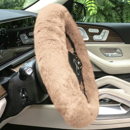 Doe16 Faux Rabbit Fur Steering Wheel Cover DailySale