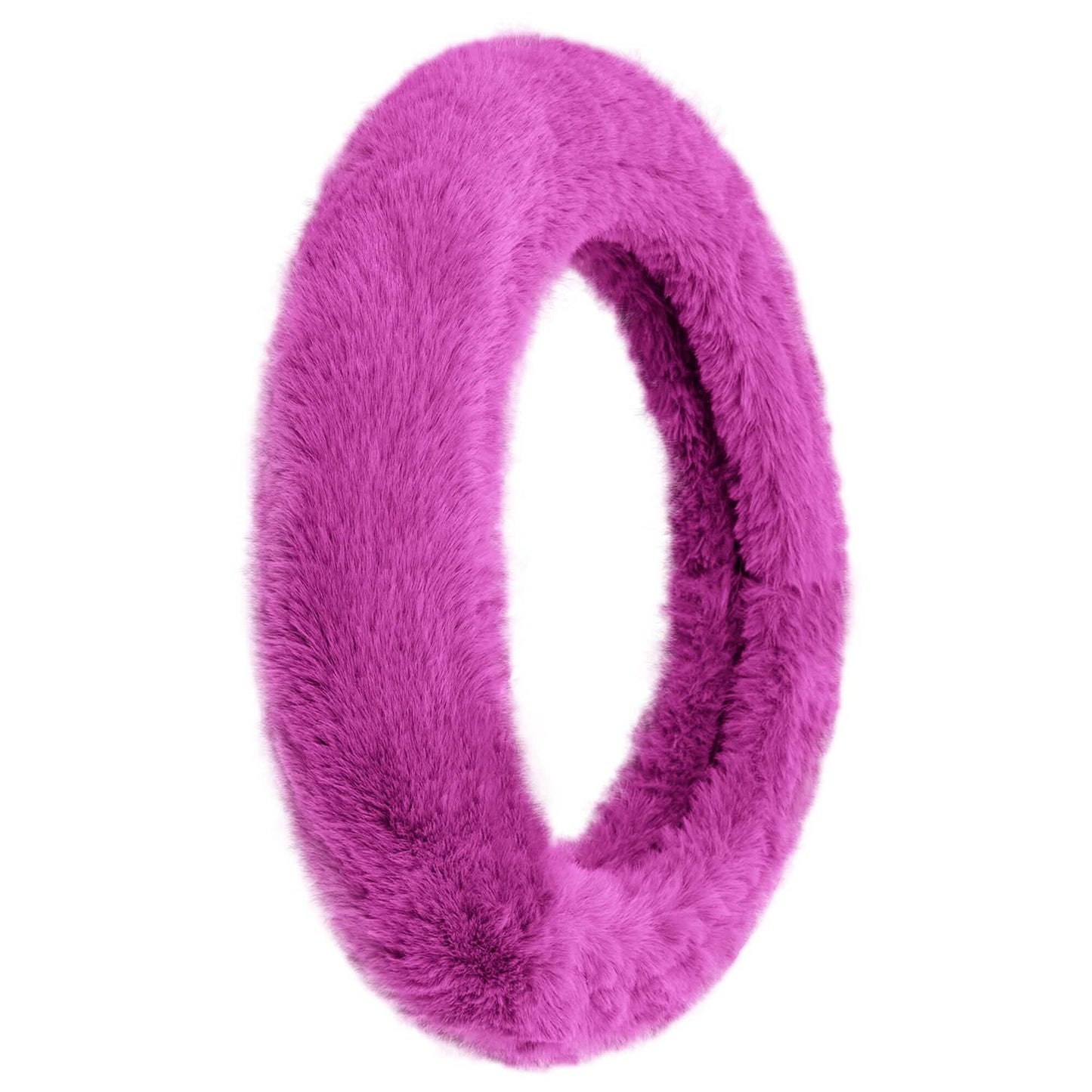 Doe16 Faux Rabbit Fur Steering Wheel Cover DailySale