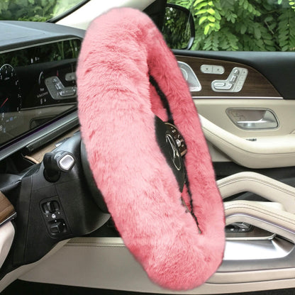 Doe16 Faux Rabbit Fur Steering Wheel Cover DailySale
