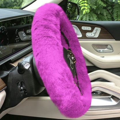 Doe16 Faux Rabbit Fur Steering Wheel Cover DailySale