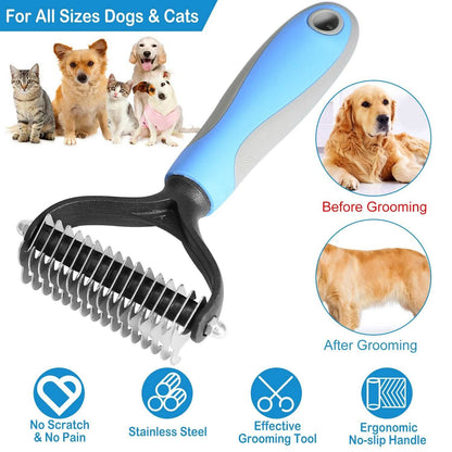 Dog and Cats 2 Sided Grooming Rakes DailySale