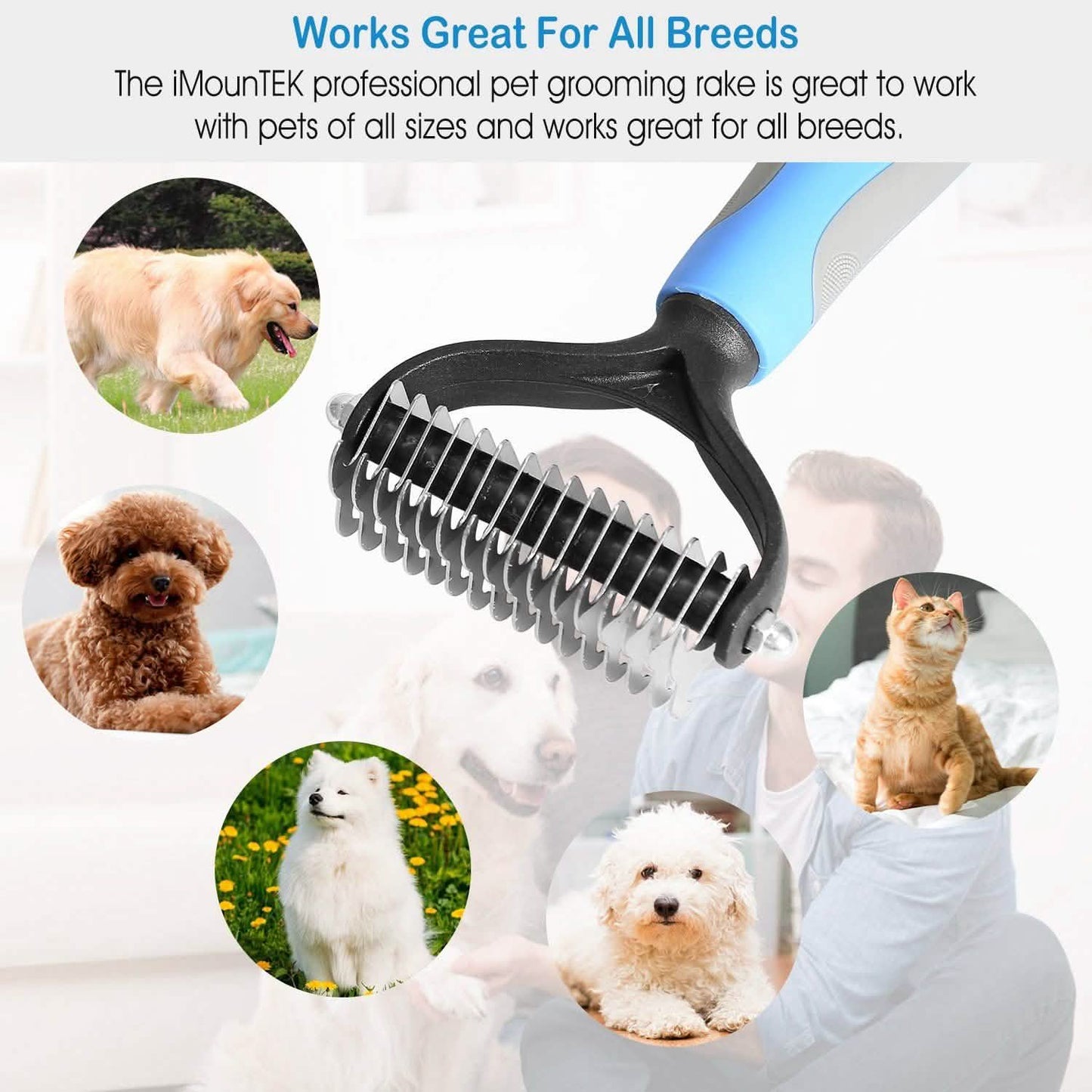 Dog and Cats 2 Sided Grooming Rakes DailySale