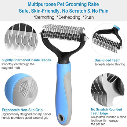 Dog and Cats 2 Sided Grooming Rakes DailySale