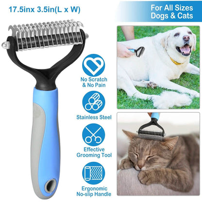 Dog and Cats 2 Sided Grooming Rakes DailySale
