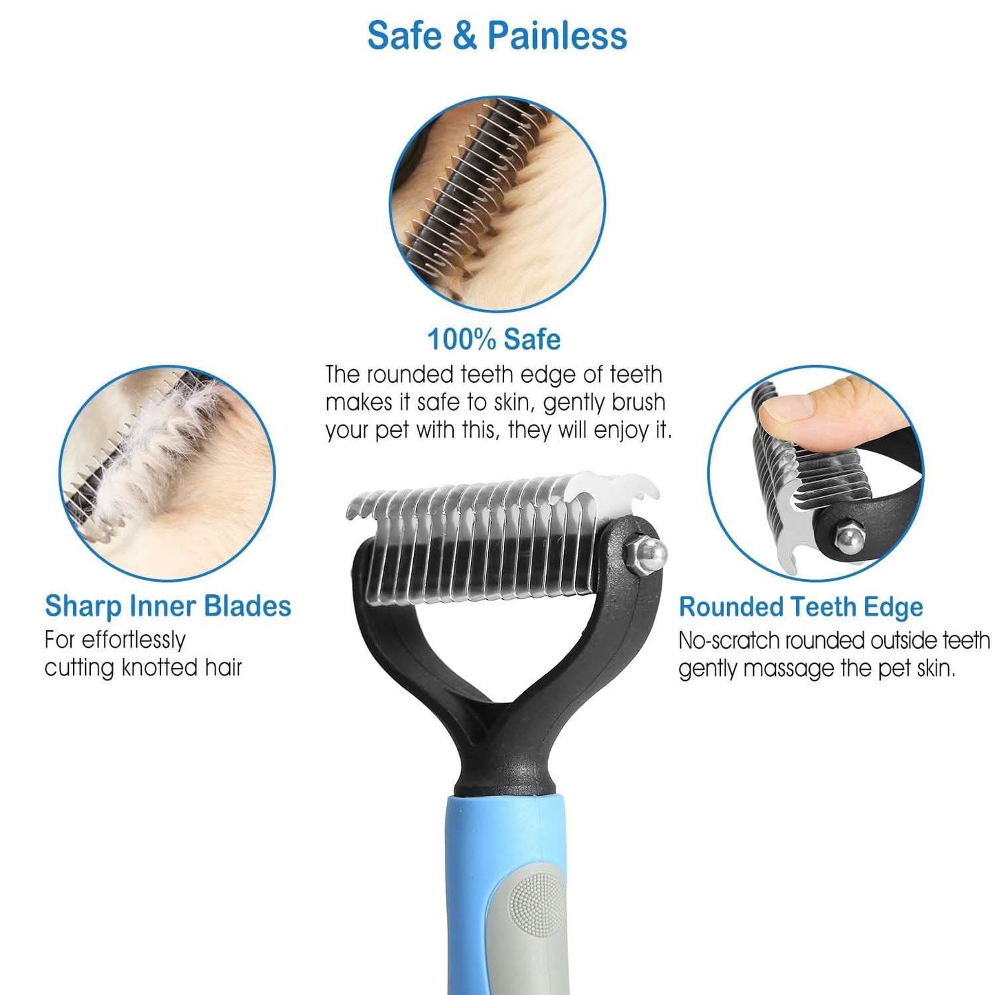 Dog and Cats 2 Sided Grooming Rakes DailySale