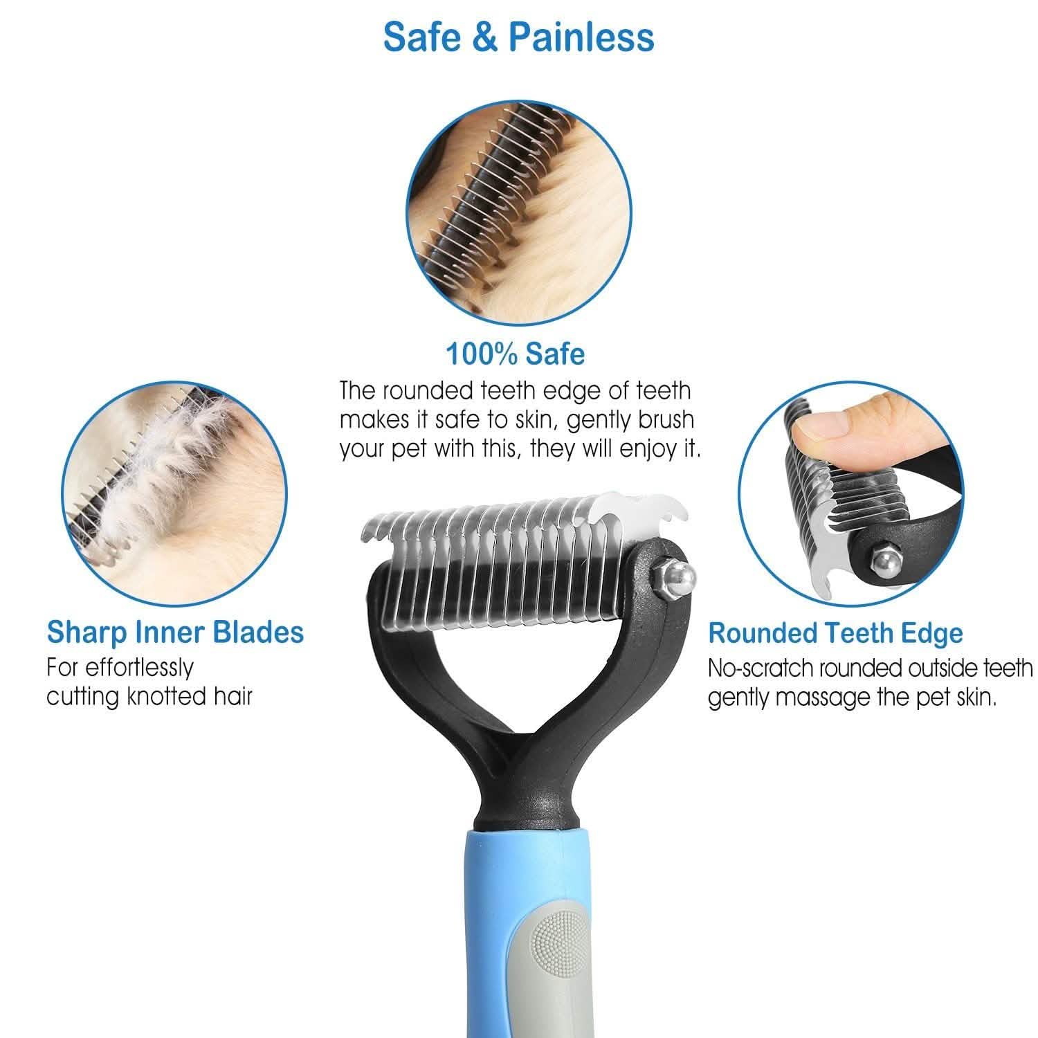 Dog and Cats 2 Sided Grooming Rakes DailySale
